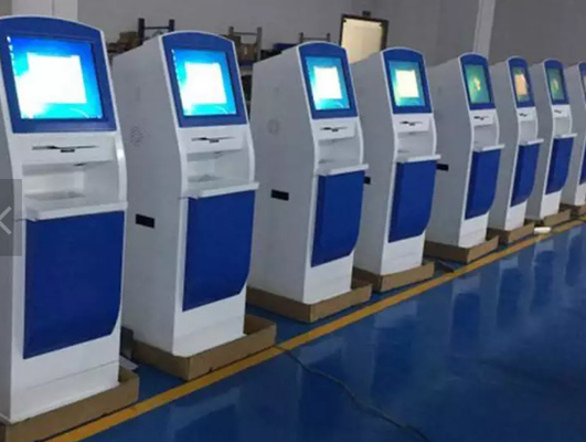 خدمة ذاتية ماكينة صراف آلي مراسل طابعة دوارة تعمل باللمس كشك الدفع في الهواء الطلق