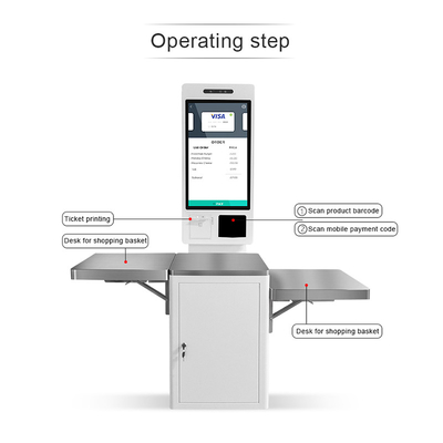 الخدمة الذاتية تحقق من Kiosk Payment POS Machine للسوبر ماركت