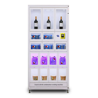 22 بوصة تعمل باللمس Bevrage Vending Machine كشك موزع كحول المياه