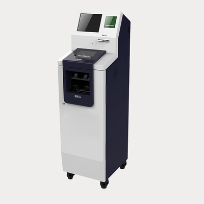 آلة الإيداع النقدي على الأرض ذات الخدمة الذاتية CDM 17 14 15 بوصة تعمل باللمس