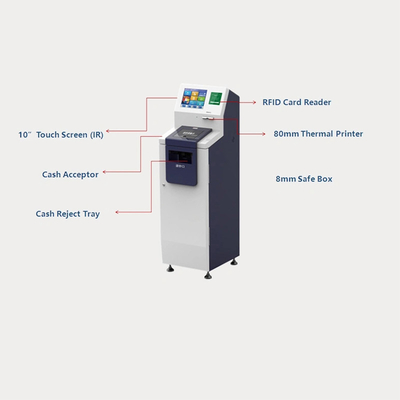 آلة الإيداع النقدي على الأرض ذات الخدمة الذاتية CDM 17 14 15 بوصة تعمل باللمس
