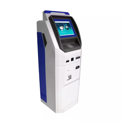 وحدة المعالجة المركزية I3 120G ATM Cash Machine شاشة مزدوجة تعمل باللمس كشك الخدمة الذاتية