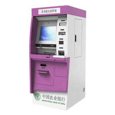 كشك ماكينة صرف النقود من ATM مع قارئ بطاقات وموزع