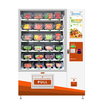 ODM Fresh Fruit Salad Food Vending Machine Kiosk with Lift