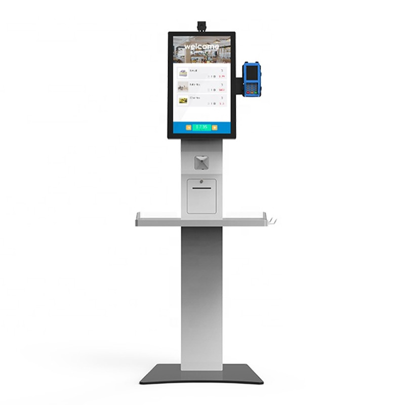24 بوصة طلب ذاتي تحقق من Kiosk Payment Pos Terminal Machine للداخلية