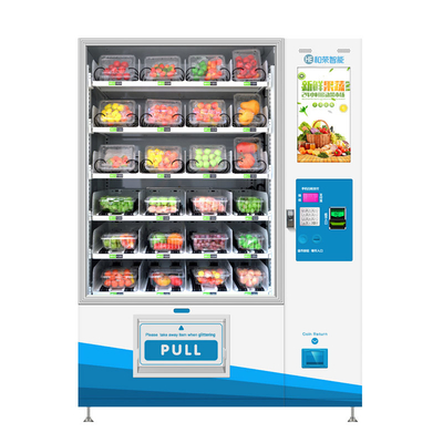 ODM Fresh Fruit Salad Food Vending Machine Kiosk with Lift